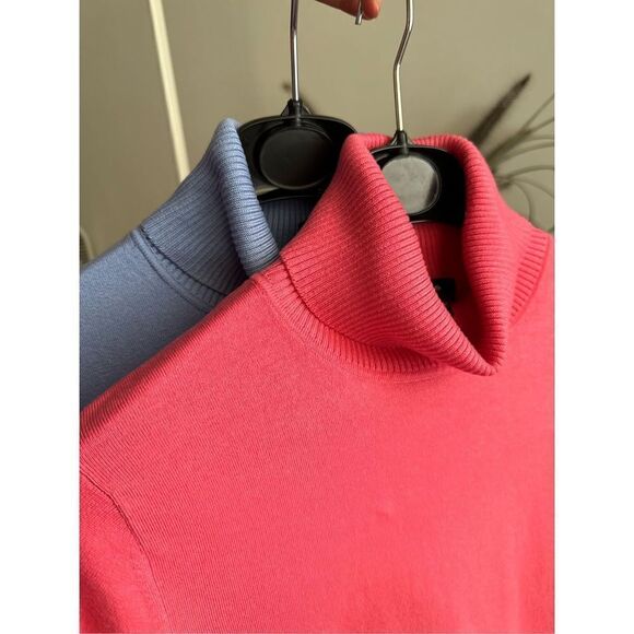 Silks Bundle of Two Silk Blend Sweaters Large Pink Blue - Picture 5 of 5